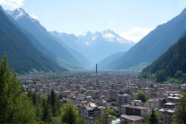 Panoramablick auf Innsbruck und die umliegenden Berge